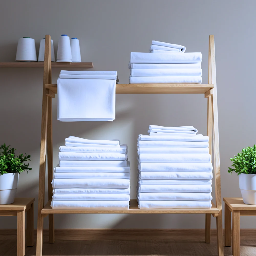 International Linens sheets stacked